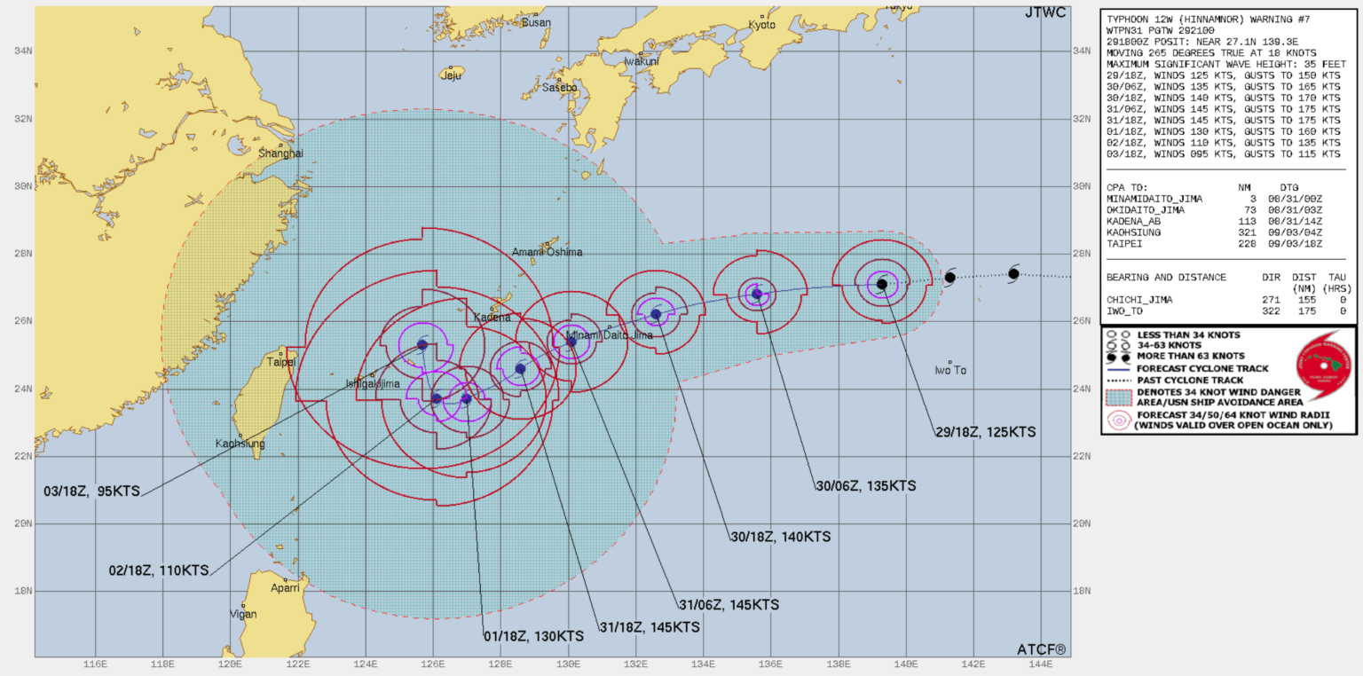 台風11号2022の進路予想!米軍・気象庁の進路図の比較と日本列島への接近・上陸は？｜FunLIfeHack